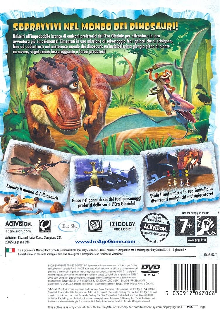 L'Era Glaciale 3 L'Alba Dei Dinosauri Ps2 Sony PlayStation 2 - Otaku Store